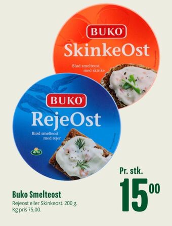 Min Købmand Buko smelte smøreost rejeost tilbud