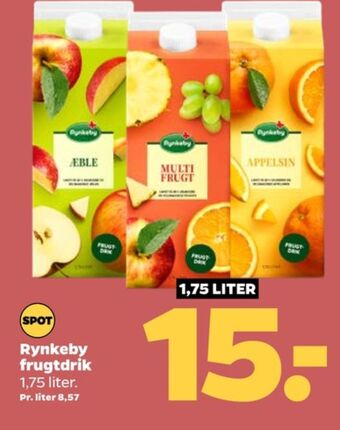 Netto Rynkeby æblejuice tilbud