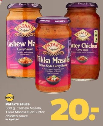 Pataks sauce flydende
