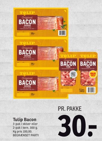SPAR Tulip baconskiver tilbud