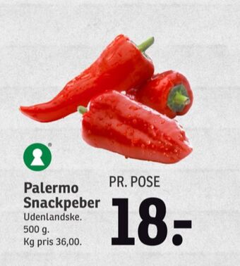 SPAR Ukendt peberfrugt tilbud