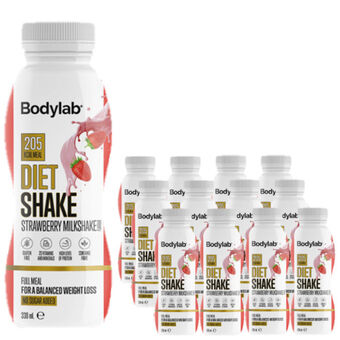 Motatos Bodylab - 12-pak bodylab diet shake jordbær tilbud