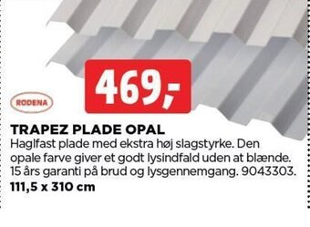 jem & fix TRAPEZ PLADE OPAL tilbud