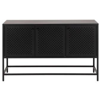 Møbelkompagniet Newcastle 125cm skænk, sort mesh tilbud