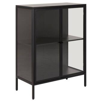 Møbelkompagniet Newcastle vitrineskab 99cm, sort metal tilbud
