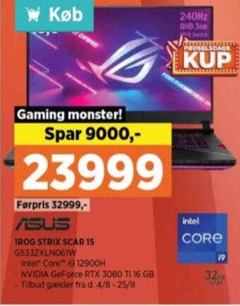 Power Asus bærbar pc tilbud