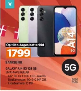 Power Galaxy a14 mobiltelefon tilbud