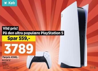 Power Playstation 5 spillekonsol tilbud