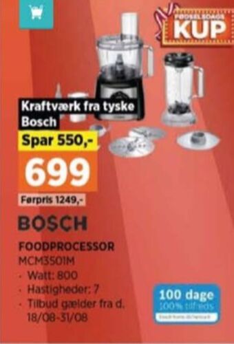 Power Bosch foodprocessor tilbud