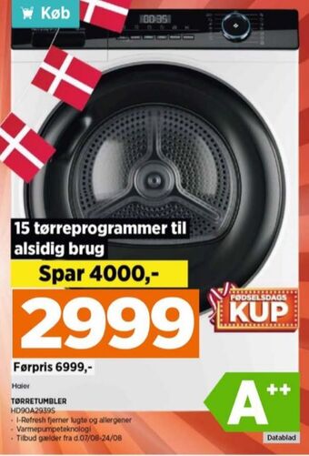 Power Haier tørretumbler tilbud