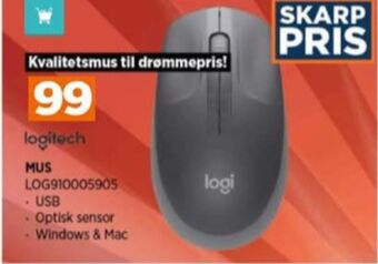 Power Logitech mus tilbud