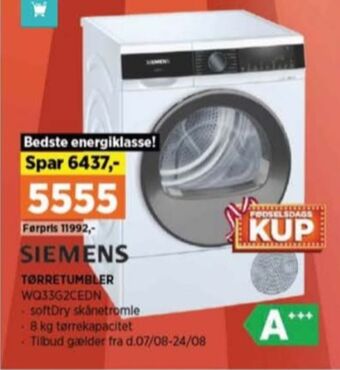 Power Siemens tørretumbler tilbud
