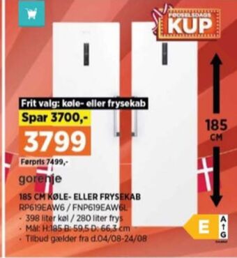 Power Gorenje køleskab tilbud