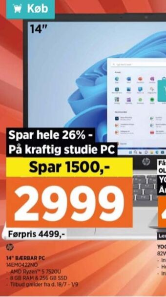 Power Hp bærbar pc tilbud