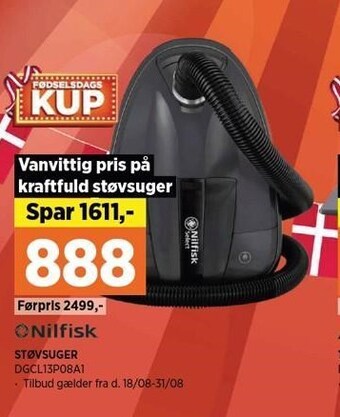 Power Nilfisk støvsuger tilbud
