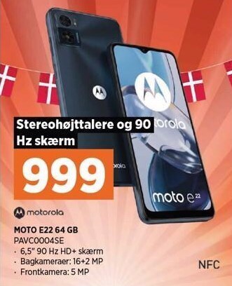 Power Moto e22 64 gb tilbud