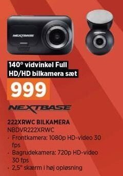 Power Nextbase 222xrwc bilkamera tilbud