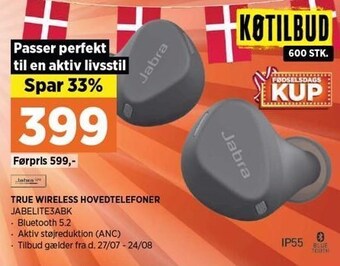 Power Jabra true wireless hovedtelefoner tilbud