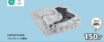 JYSK LOTUS PLAID 135x195 cm tilbud