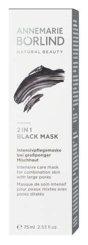 Helsemin Annemarie börlind - 2 in 1 black mask - 75ml tilbud