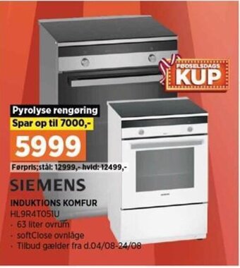 Power SIEMENS INDUKTIONS KOMFUR tilbud