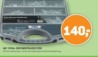 XL-BYG NKT SPUN+ SORTIMENTSKASSE STOR tilbud