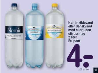 REMA 1000 Nornir danskvand tilbud