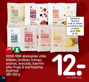 REMA 1000 Rema 1000 frugt & bær topping tilbud