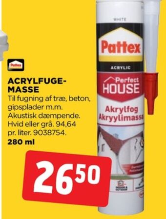 jem & fix Pattex fugemasse tilbud