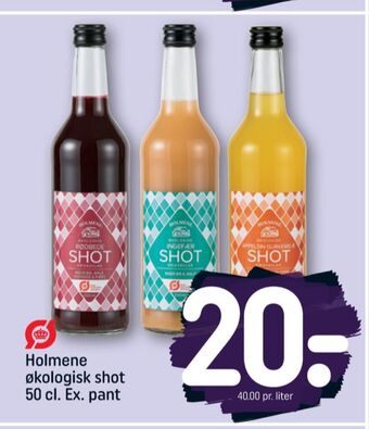 Holmene appelsin- og gurkemeje shot