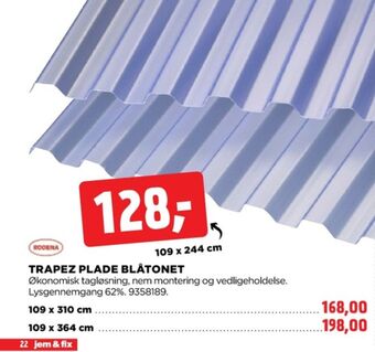 jem & fix Rodena trapezplader tilbud