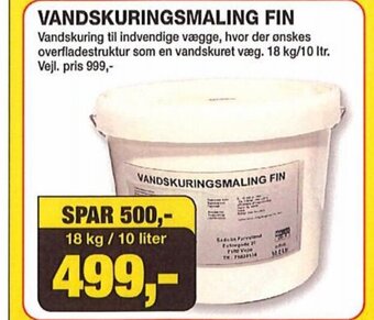 Farveland VANDSKURINGSMALING FIN tilbud