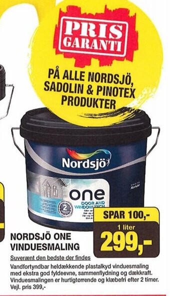 NORDSJÖ ONE VINDUESMALING