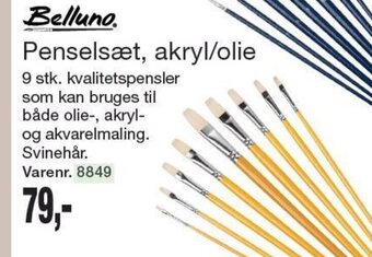 Harald Nyborg Penselsæt, akryl/olie tilbud