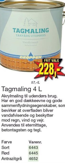 Harald Nyborg Tagmaling 4 L tilbud