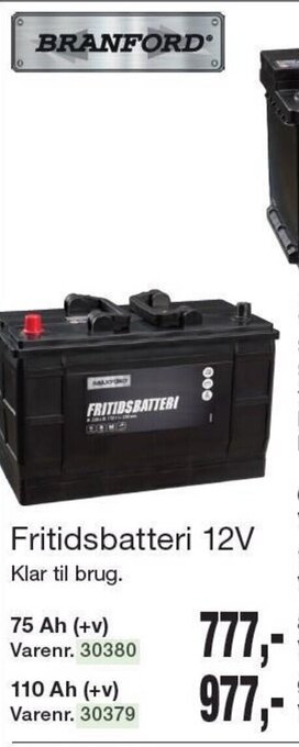 Harald Nyborg Fritidsbatteri 12V tilbud