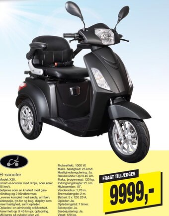 Harald Nyborg El-scooter Model: X30. tilbud