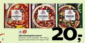 Coop 365 365 økologiske pizza tilbud