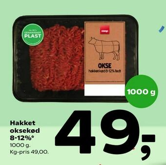 Coop 365 Hakket oksekød 8-12% tilbud