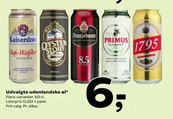 Coop 365 Udvalgte udenlandske øl tilbud