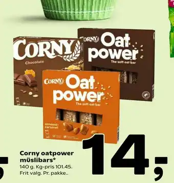 Coop 365 Corny oatpower müslibars tilbud