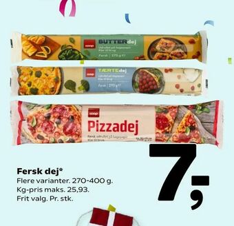 Fersk dej