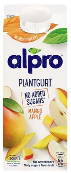 Plantgurt mango-æble, 750 ml
