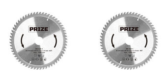 Rundsavsklingesæt 2-pk. ø210 mm - prize