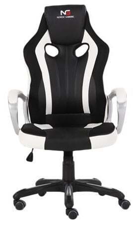 Nordic gaming gamer stol challenger - hvid