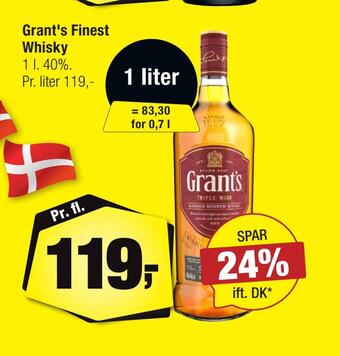 Calle Grant's finest whisky tilbud