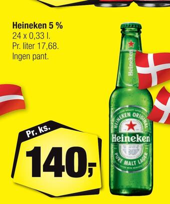 Calle Heineken 5 % tilbud