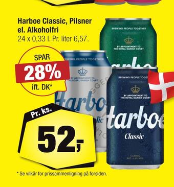 Calle Harboe classic, pilsner el. alkoholfri tilbud