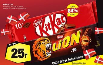 Calle Kitkat el. lion tilbud