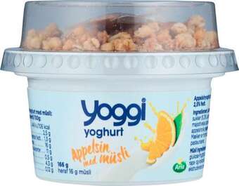 Rema 1000 Yoggi appelsin, 166 g tilbud